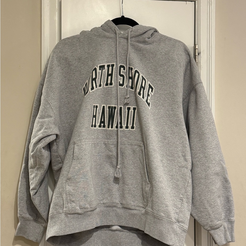 Brandy Melville/John Galt Grey North Shore Hawaii Hoodie
